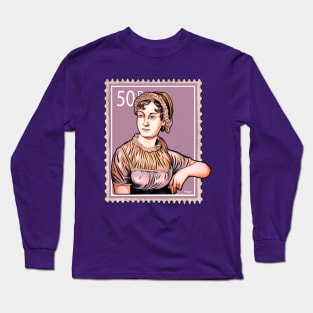 Jane Austen Postage Stamp Long Sleeve T-Shirt